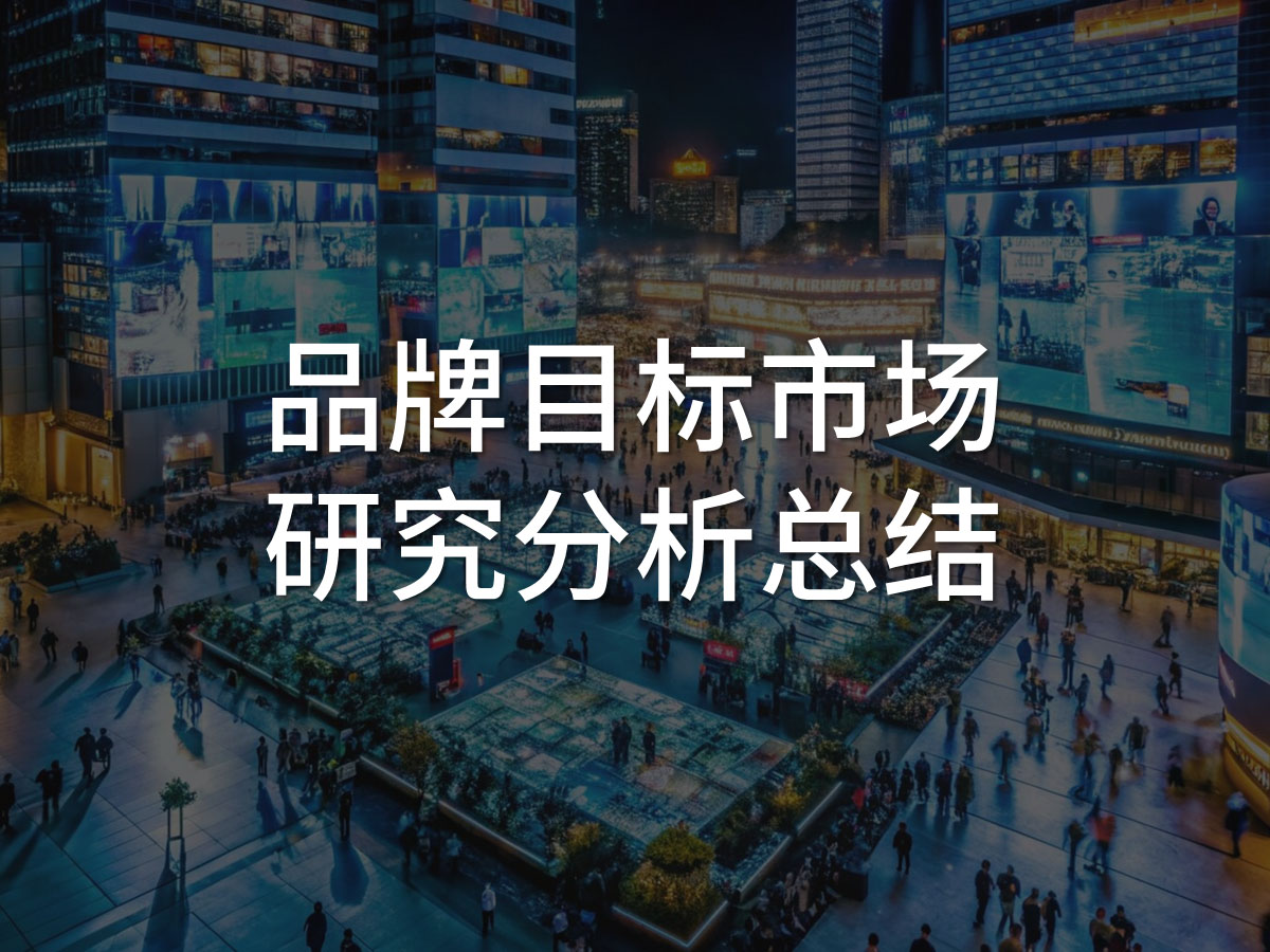 品牌目标市场研究分析